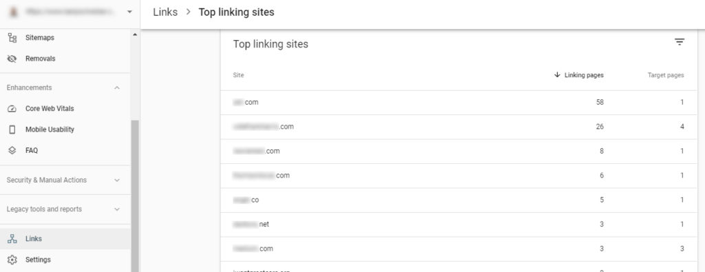 The number of external links your site have can be also chacked via Google Search Console
